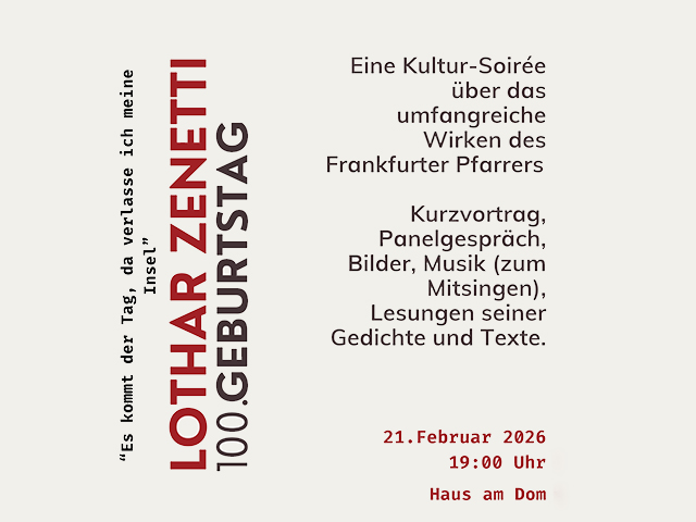 Kultur-Soirée: Lothar Zenetti